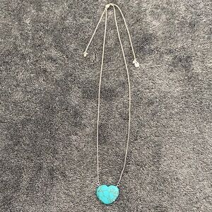 Lucky Brand Turquoise Heart Neckkace